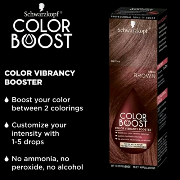 Schwarzkopf BROWN Color Boost Vibrancy Booster Up To 20 Washes (2 pack) - Picture 9 of 10